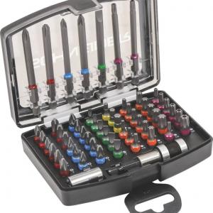 Coffret 57 embouts 25mm et 75mm a code couleur