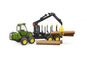 Porteur forestier John Deere 1210E avec grappin à bois BRUDER 60002133